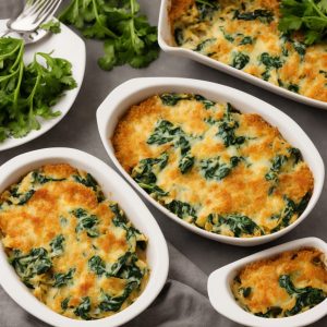 Crunchy Cheesy Fish and Spinach Casserole
