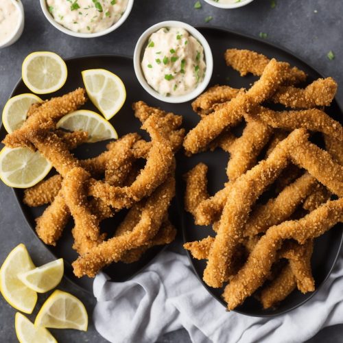 Crunchy Fish Goujons with Skinny Chips Recipe