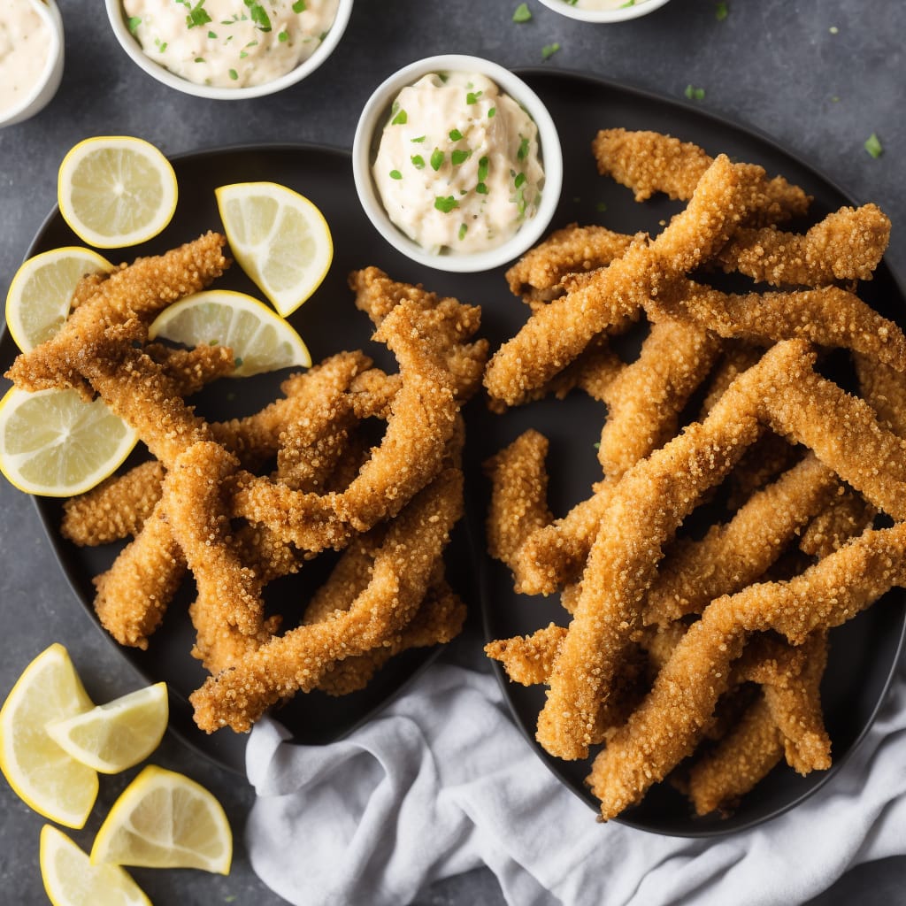 Crunchy Fish Goujons with Skinny Chips