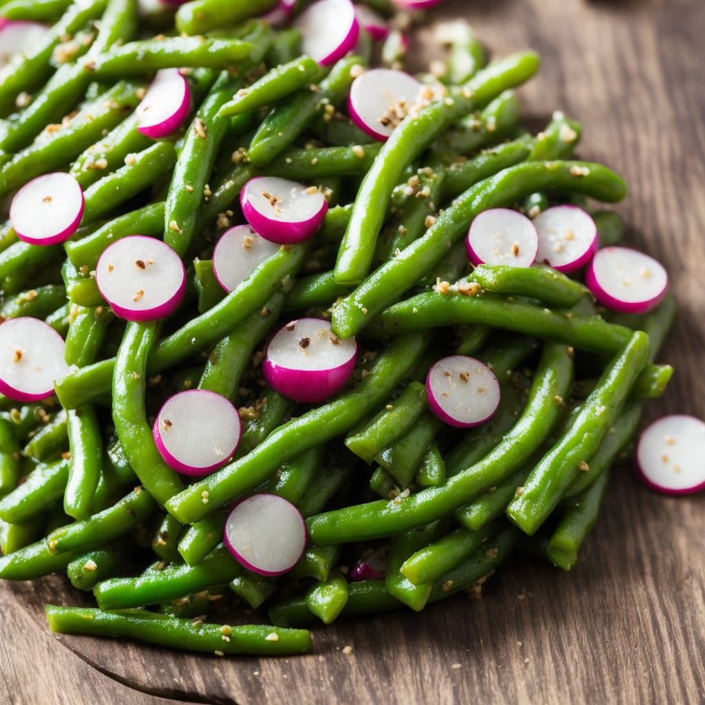 Crunchy Green Beans with Radishes