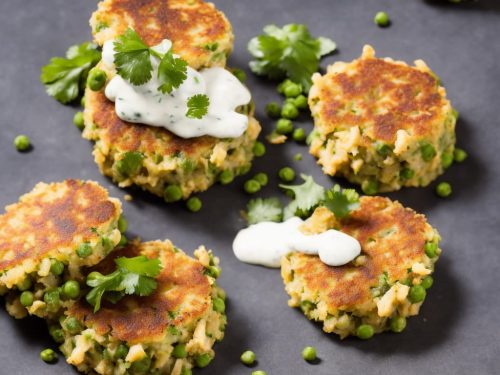 Crushed Pea Fish Cakes with Chilli-Lime Mayo