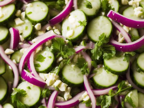 Cucumber Salad with Pickled Red Onions
