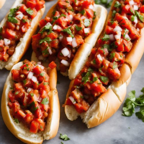 Cumberland Hot Dogs with Charred Tomato Salsa Recipe