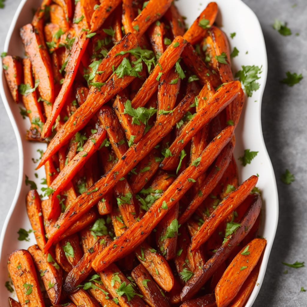 Cumin-spiced roasted carrots