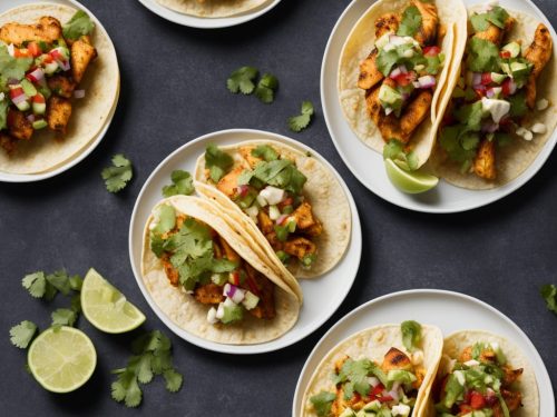 Curried Fish Tacos with Bean Salad