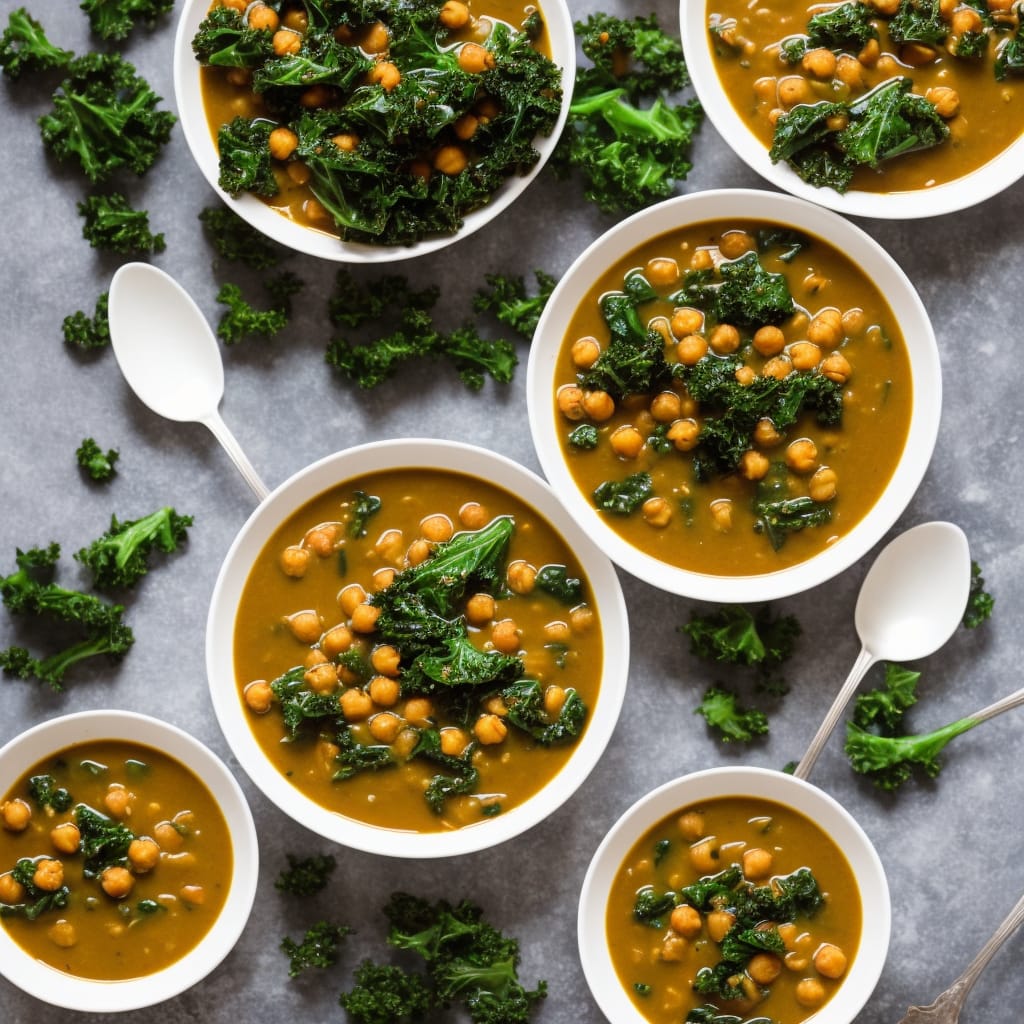 Curried Kale & Chickpea Soup Recipe | Recipes.net