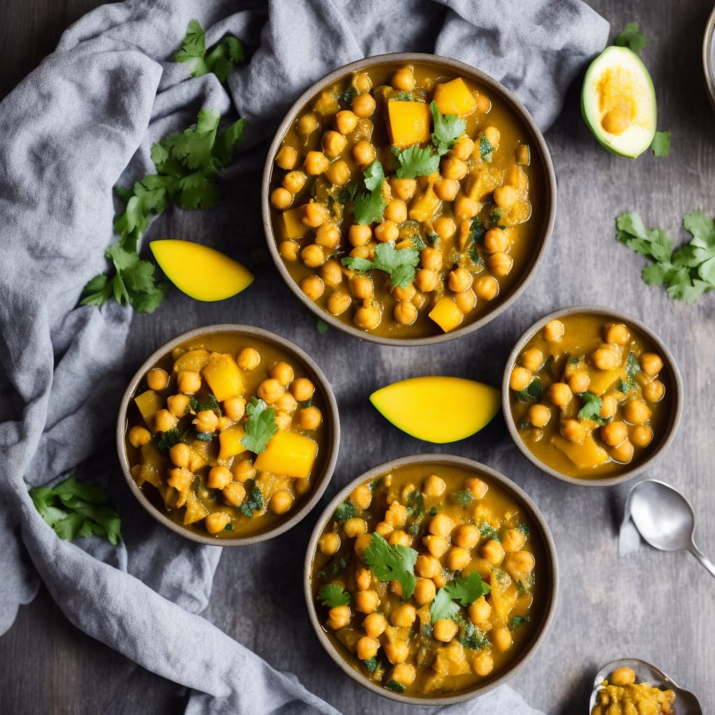 Curried Mango & Chickpea Pot
