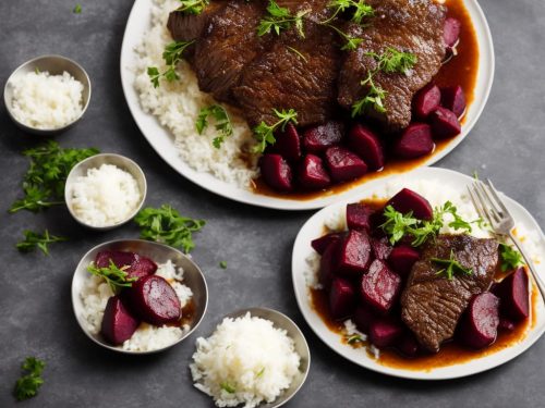 Daube of beef with spiced beetroot