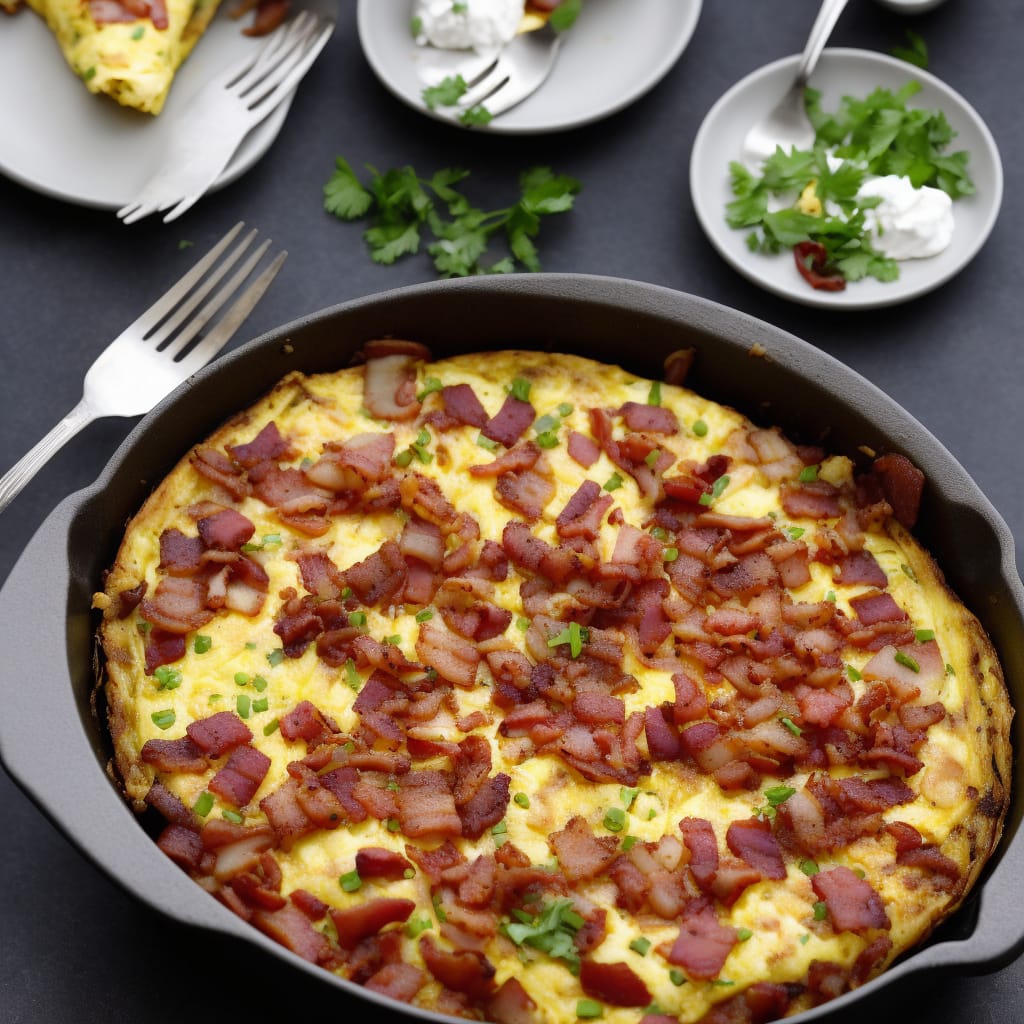 Deluxe Bacon Onion Omelet
