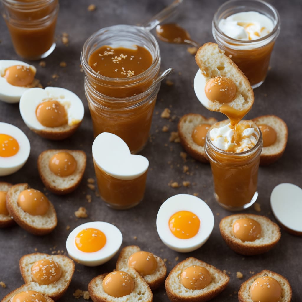 Dippy Eggs with Marmite Soldiers
