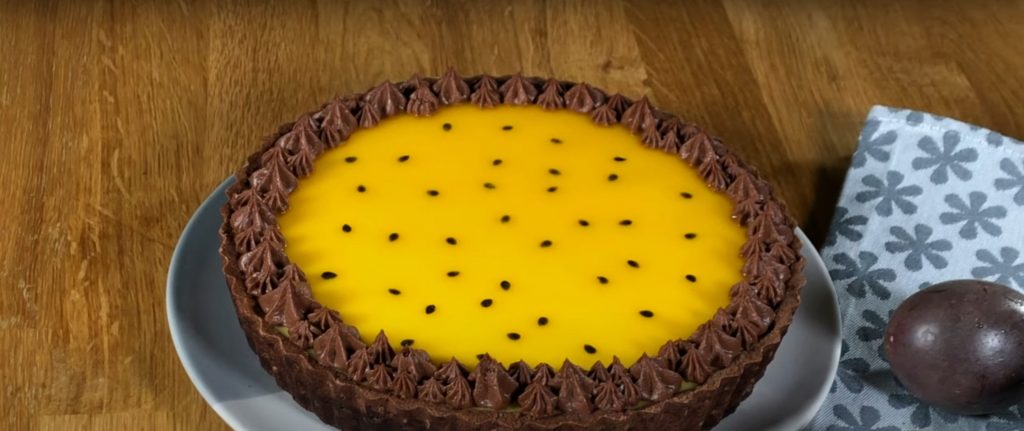 Double Chocolate & Passion Fruit Tart