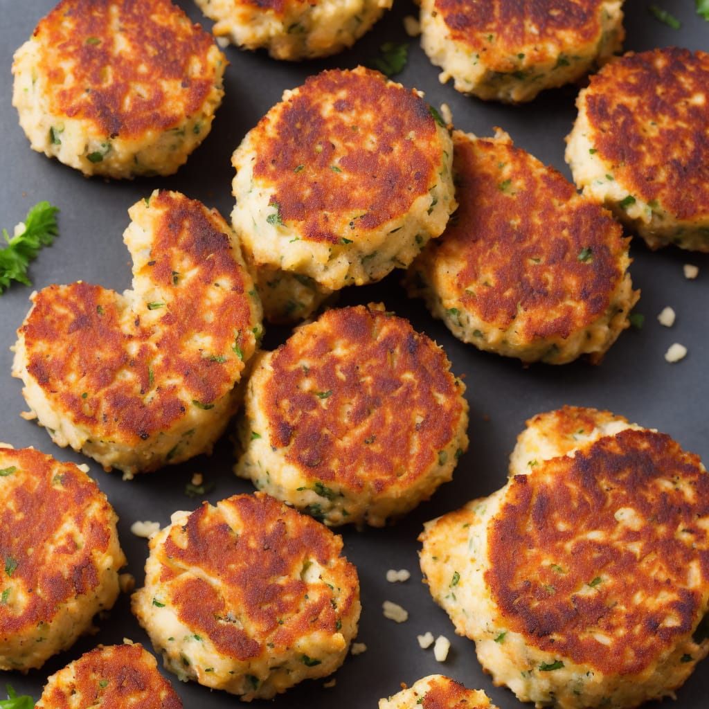 Double-smoked fish cakes