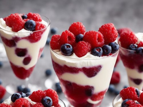 Drunken Berries with Cream