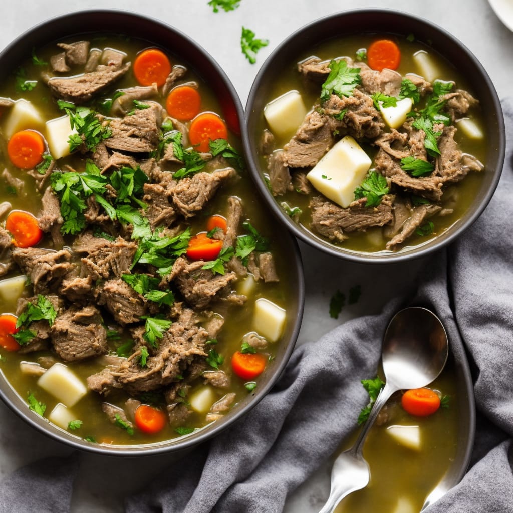 Easter Lamb Soup with Dolma