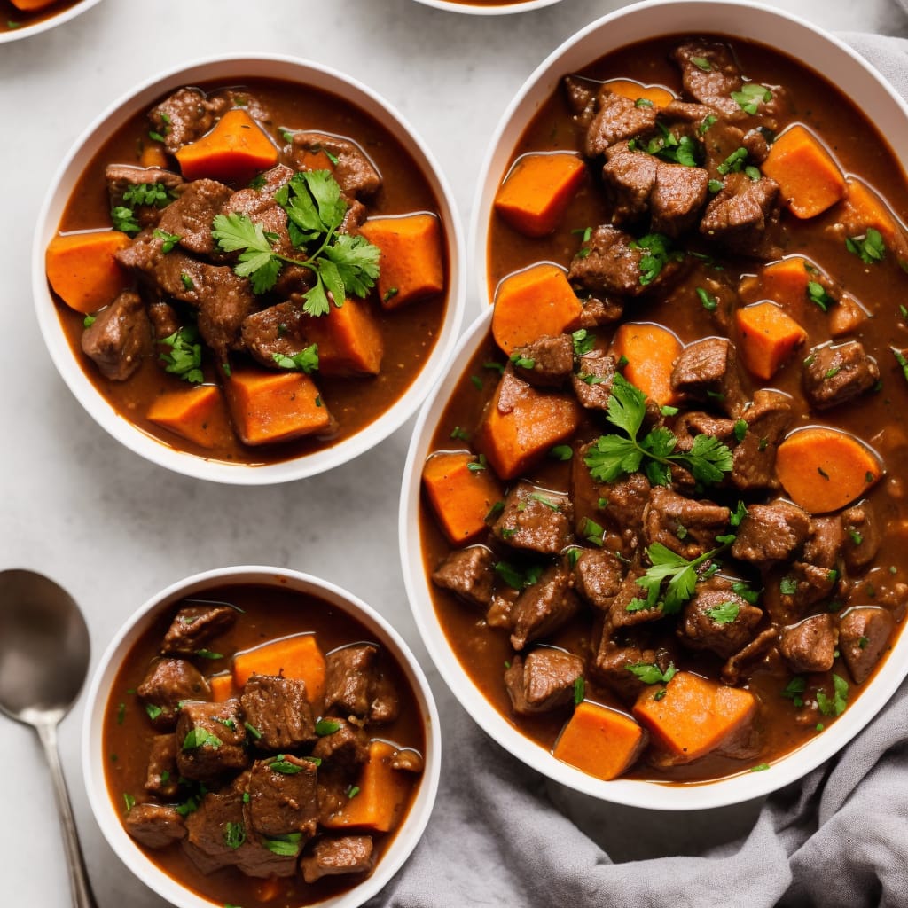 Easy Beef Stew with Sweet Potato Topping