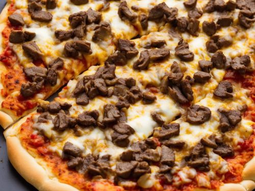 Easy Philly Cheese Steak Pizza
