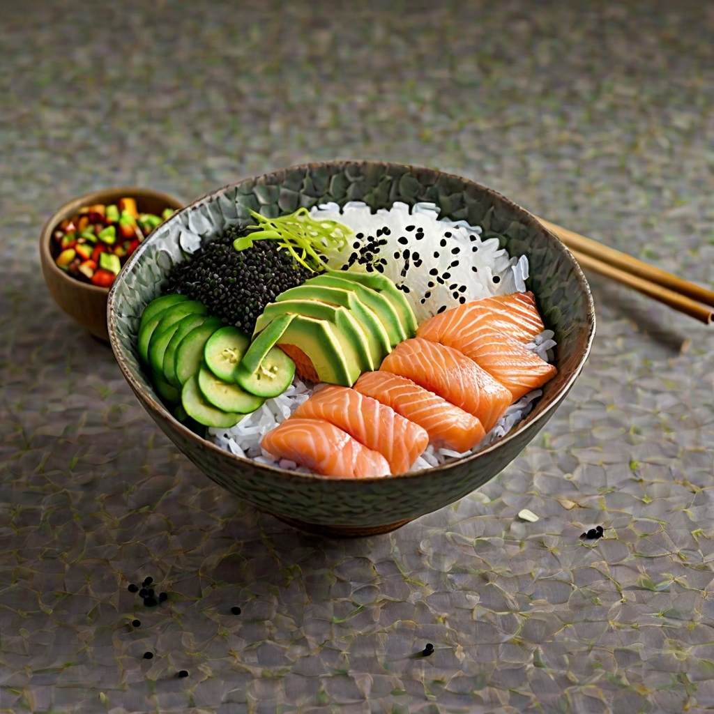 Easy Salmon Sushi Rice Bowl