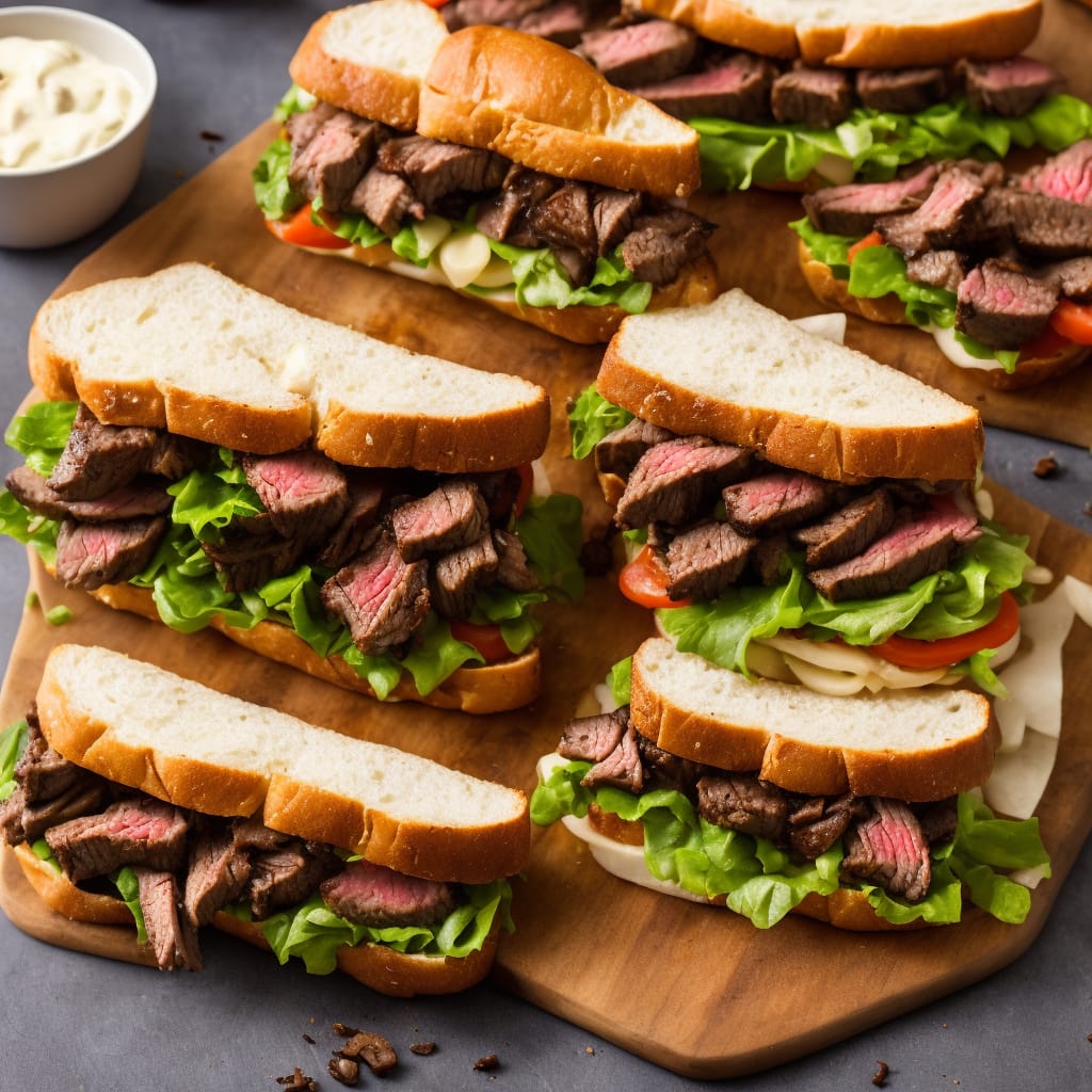 Jibarito Sandwich Recipe with Flank Steak and Aioli 