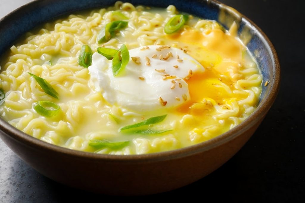 Egg Drop Ramen Noodle Soup