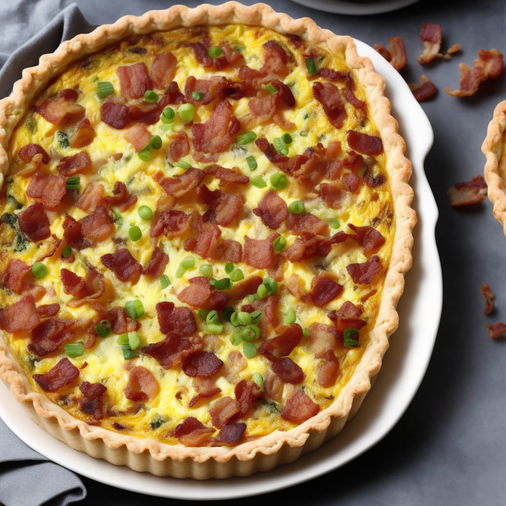 Egg-Free Cheese & Bacon Quiche