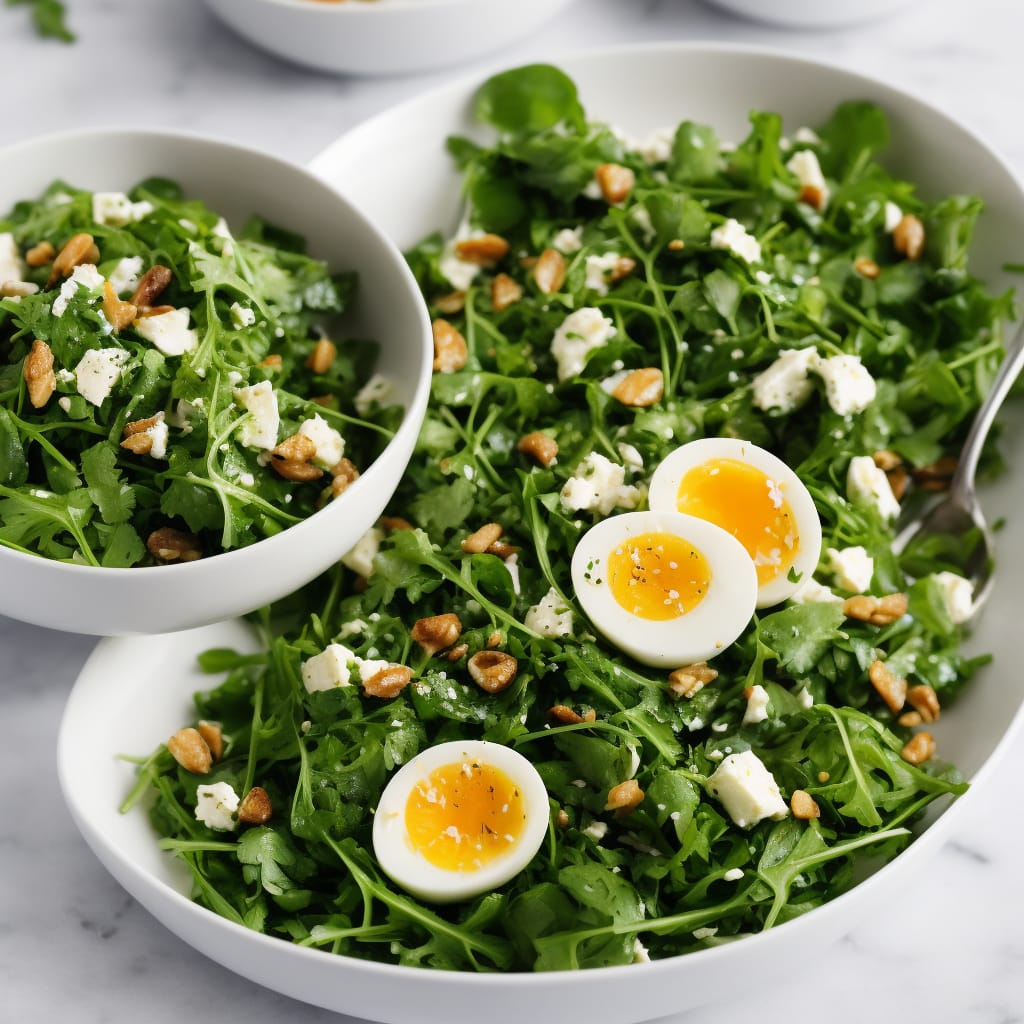 Egg & Parsley Salad with Watercress Dressing