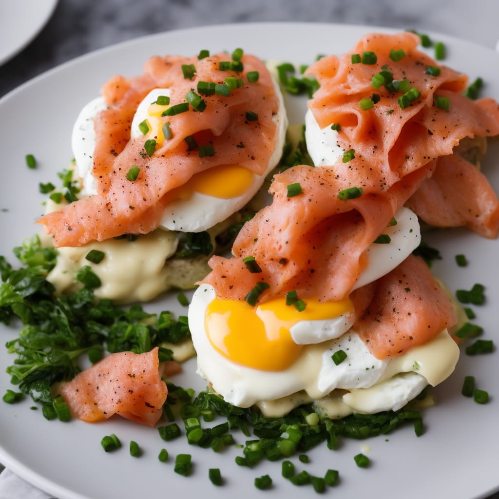 Eggs Benedict with Smoked Salmon & Chives