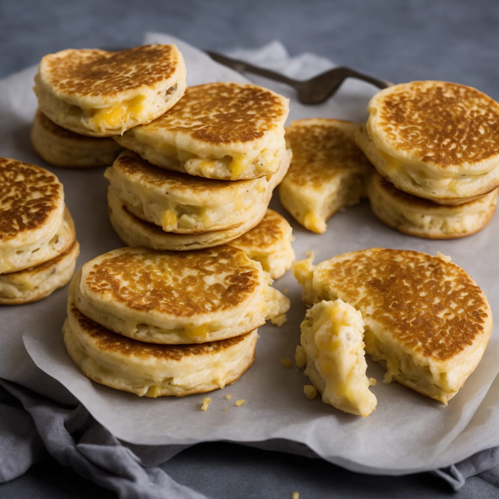 Eggy Cheese Crumpets