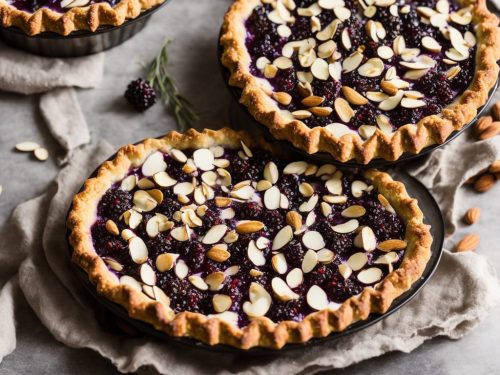 Elderberry & almond pie