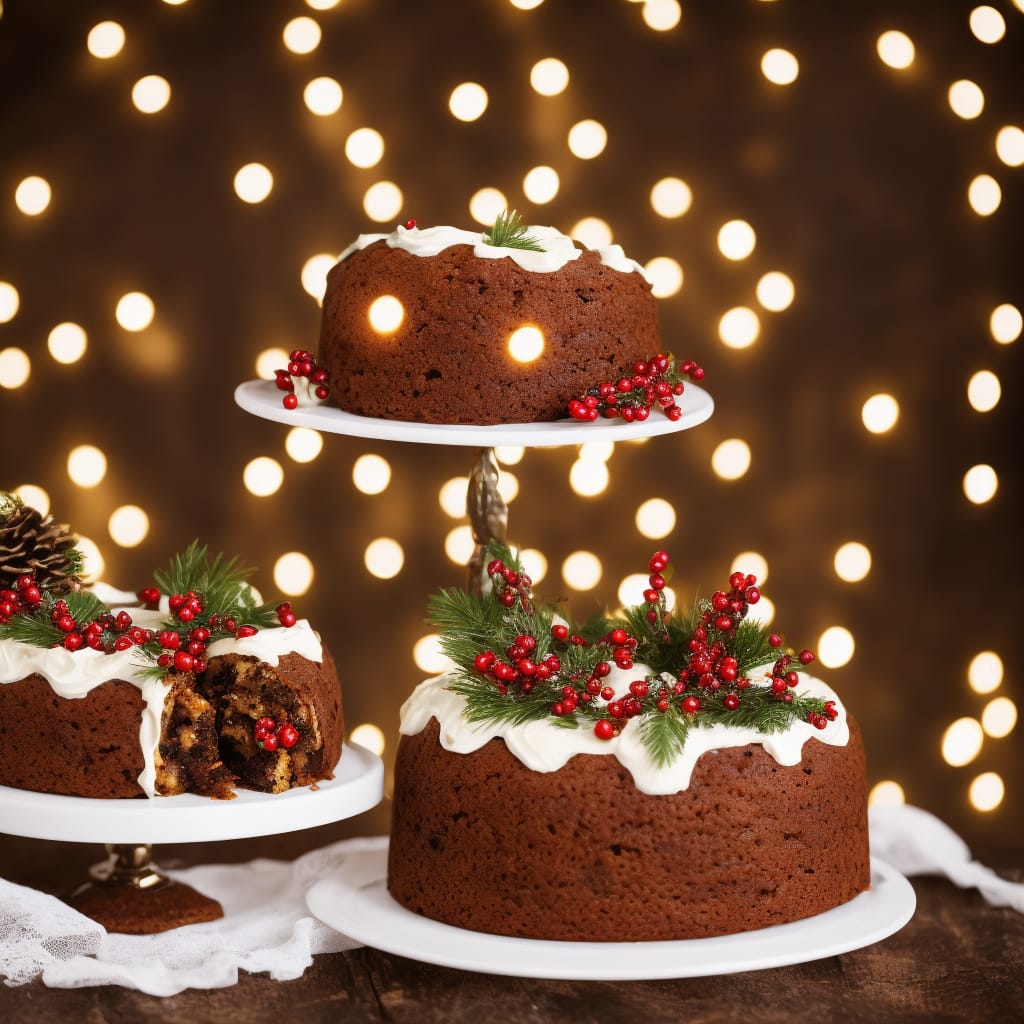 Enchanted Forest Christmas Cake