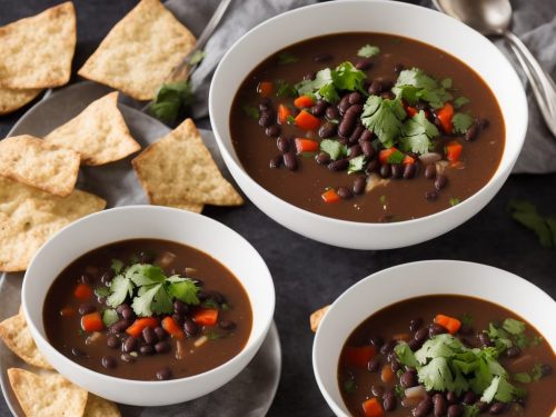 Fast and Delicious Black Bean Soup