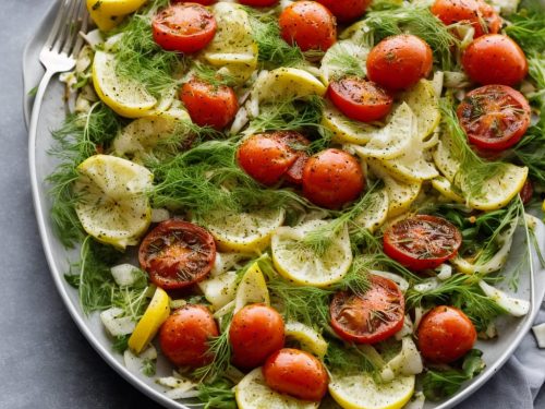 Fennel, Roast Lemon & Tomato Salad
