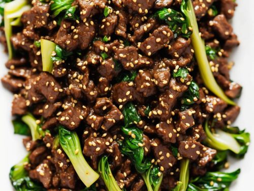 Five-Spice Beef with Black Bean Sauce & Bok Choi