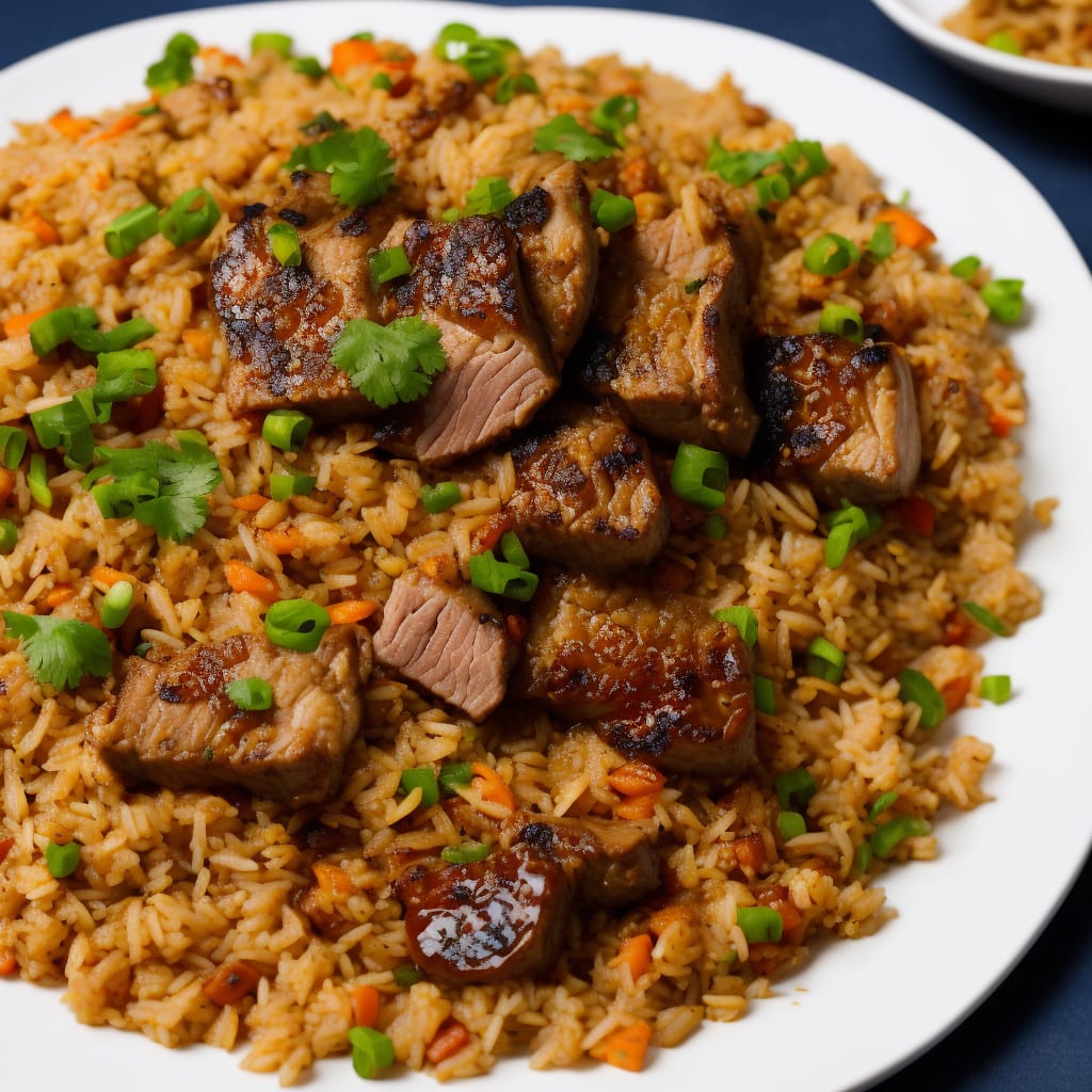 Five-Spice Pork Fillet with Fried Rice