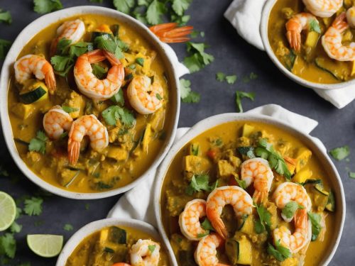 Fragrant Courgette & Prawn Curry