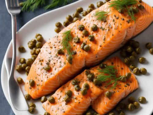 Fresh Salmon with Dill & Capers