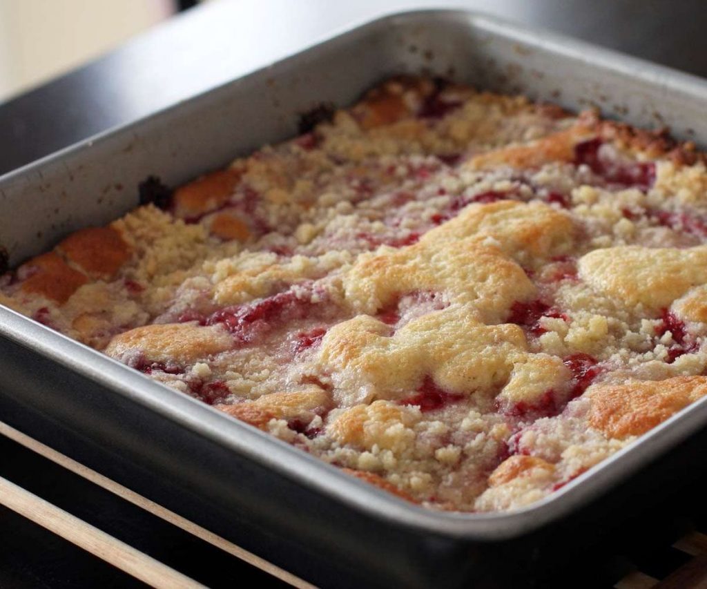 Fresh Strawberry Coffee Cake