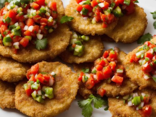 Fried Green Tomatoes with Ripe Tomato Salsa