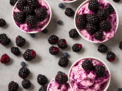 Frozen Blackberry Yogurt