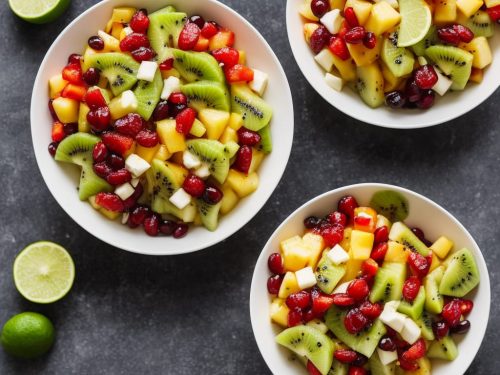 Fruit Salad with Honey Lime Dressing