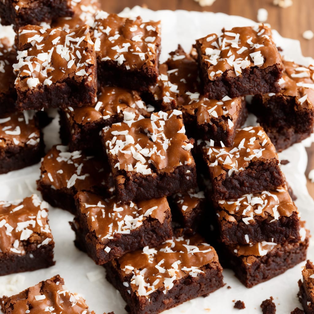 Fudgy Coconut Brownies