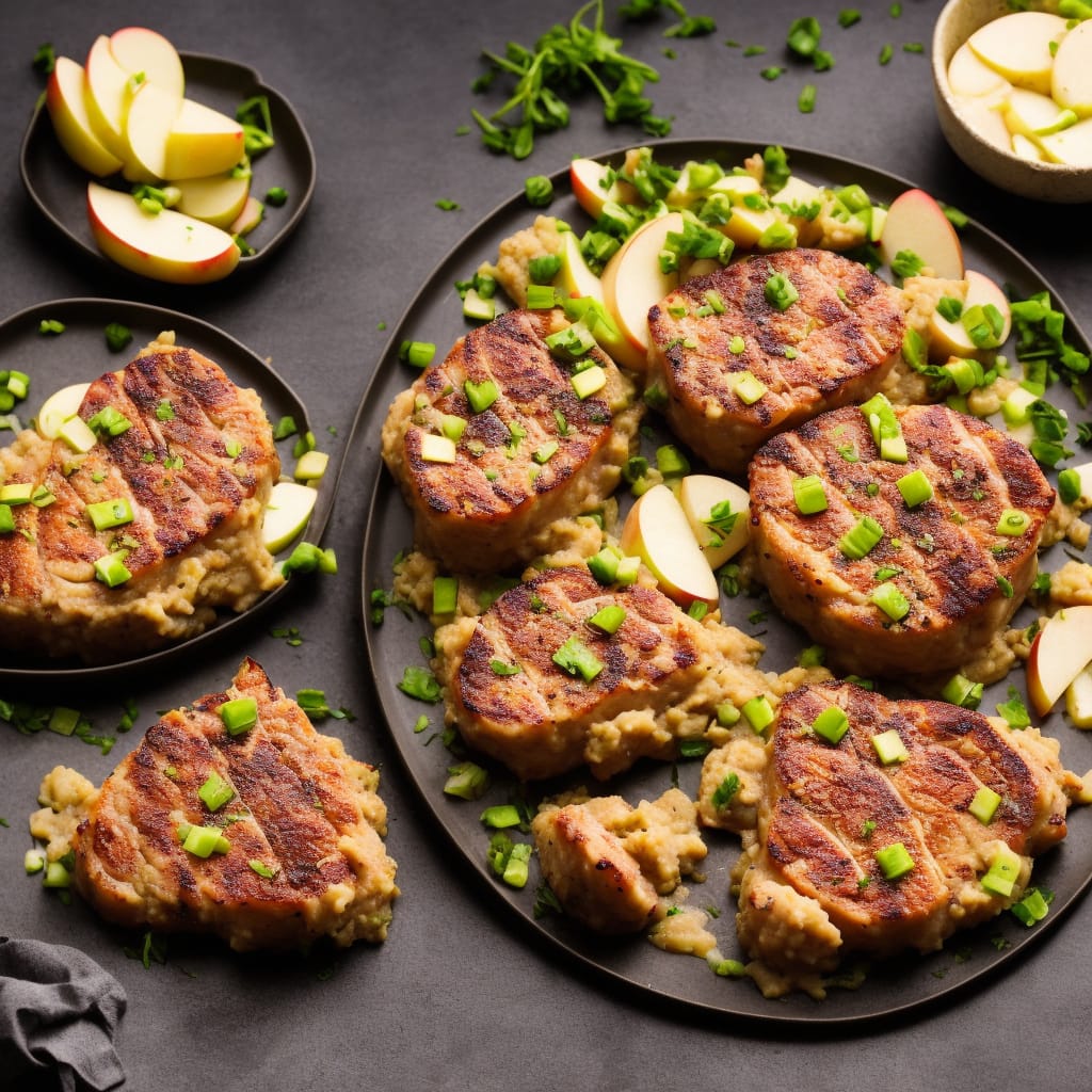 Gammon Steaks with Leek & Celeriac Mash and Apple Sauce