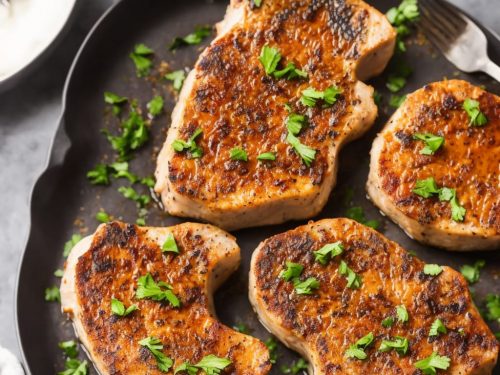 Garlic-Seasoned Baked Pork Chops Recipe