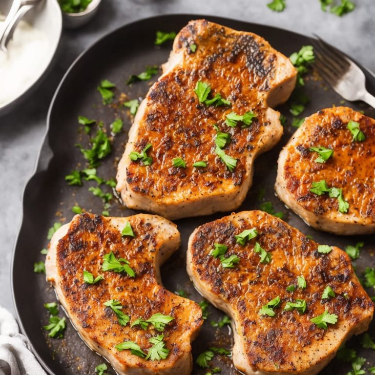 Garlic-Seasoned Baked Pork Chops Recipe | Recipes.net