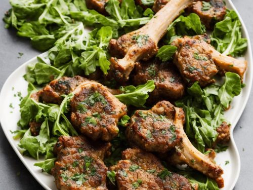 Garlicky Lamb Cutlets with Sicilian-Style Greens