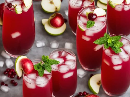 Ghoulish Grape, Apple & Grenadine Cooler Mocktail Recipe