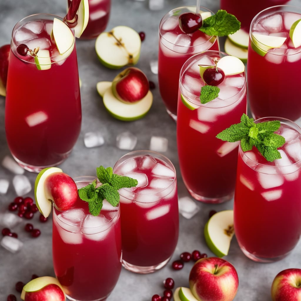 Ghoulish Grape, Apple & Grenadine Cooler Mocktail Recipe