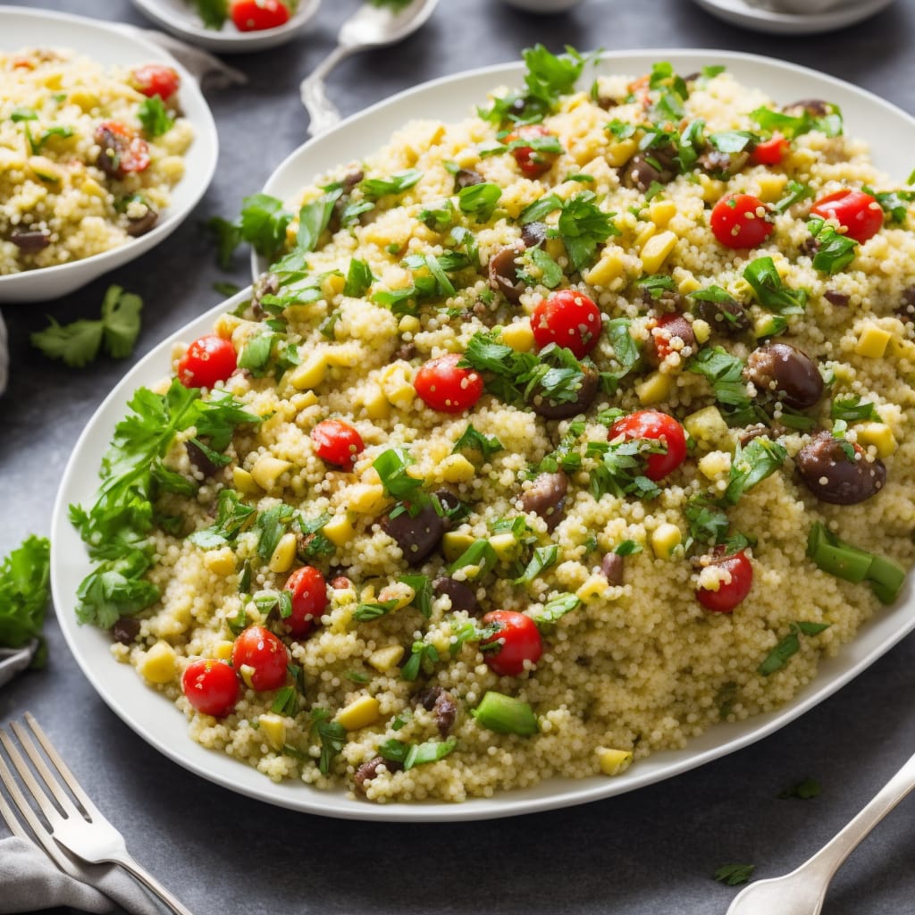 Giant Couscous & Aubergine Salad