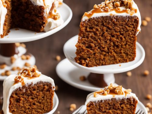 Ginger Cake with Caramel Frosting