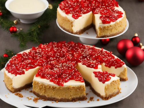 Ginger & Christmas Pud Cheesecake with Ginger Sauce