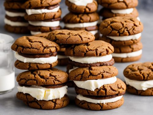 Ginger Cookie Sandwiches with Lemon Mascarpone